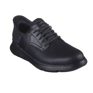 Skechers Mens Garza - Gervin Leather Oxford Shoes / Black